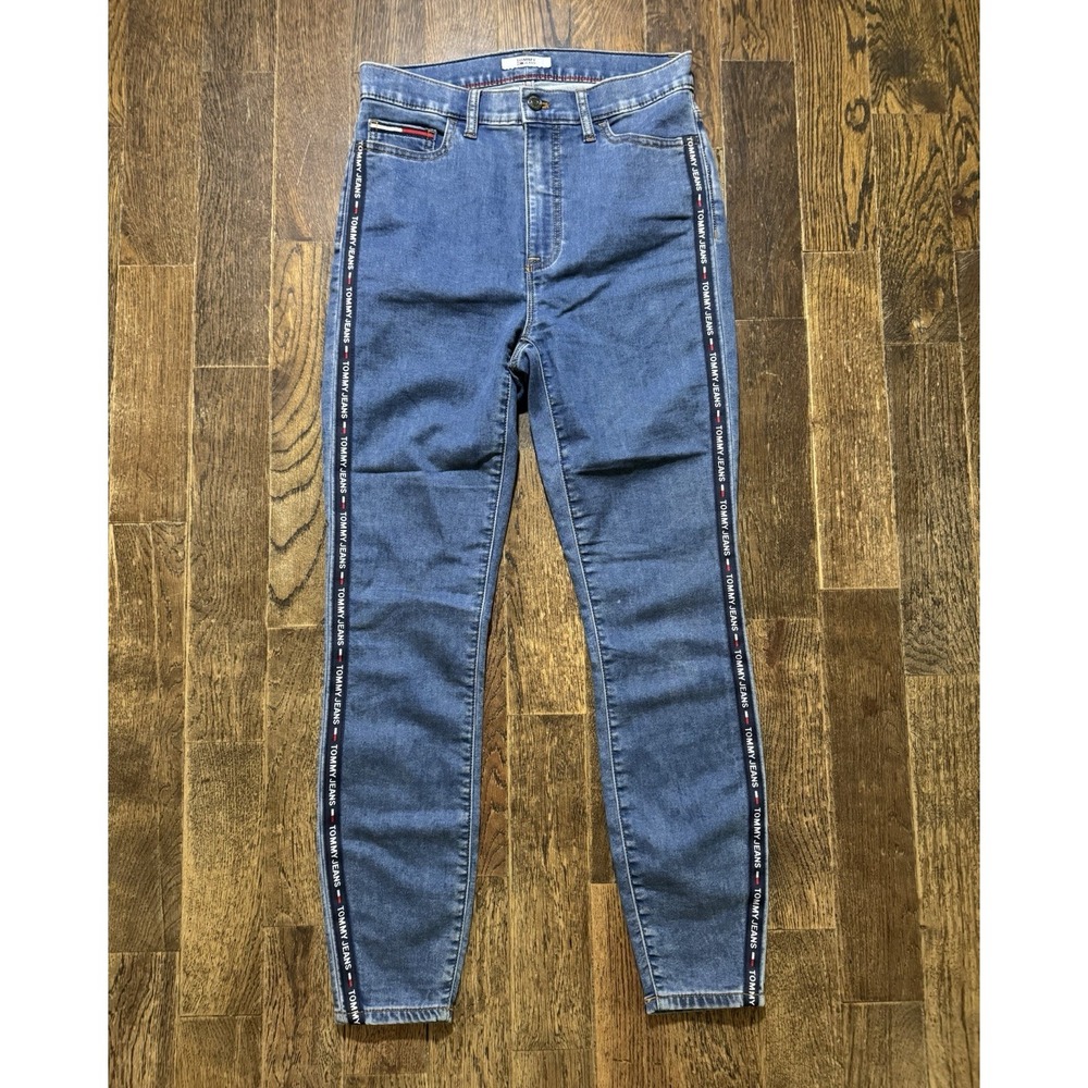 Tommy Hilfiger Blue Jeans Women's Size 6 Ultra High Rise Legging Ankle